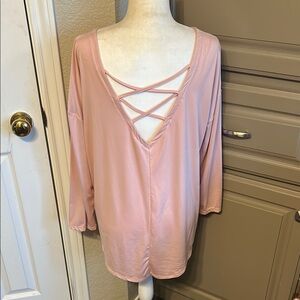 Copper Fit Crisscross Back Top